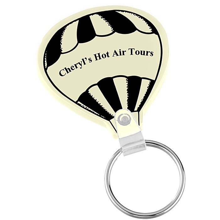 Custom Air Balloon Soft Keychain - Opaque