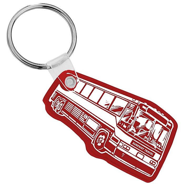 Custom Bus Soft Keychain - Opaque