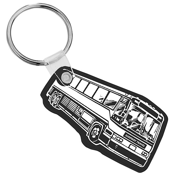 Custom Bus Soft Keychain - Opaque