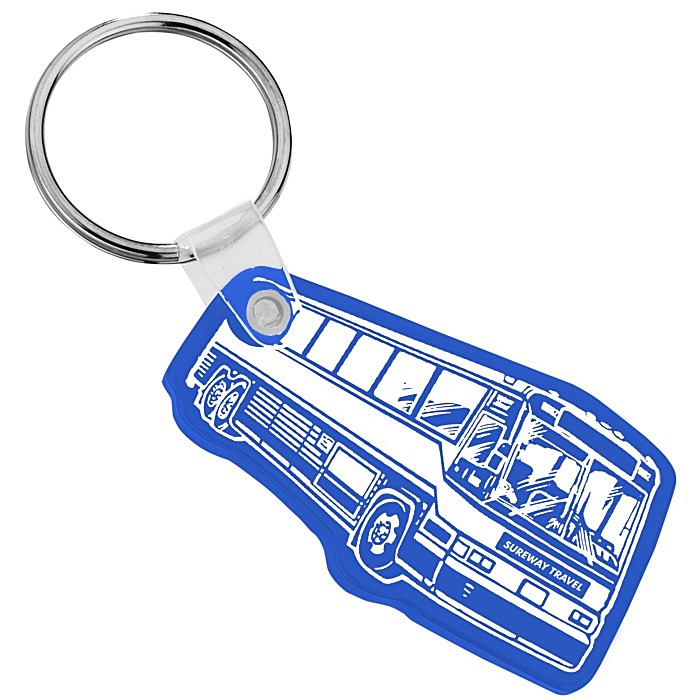 Custom Bus Soft Keychain - Opaque