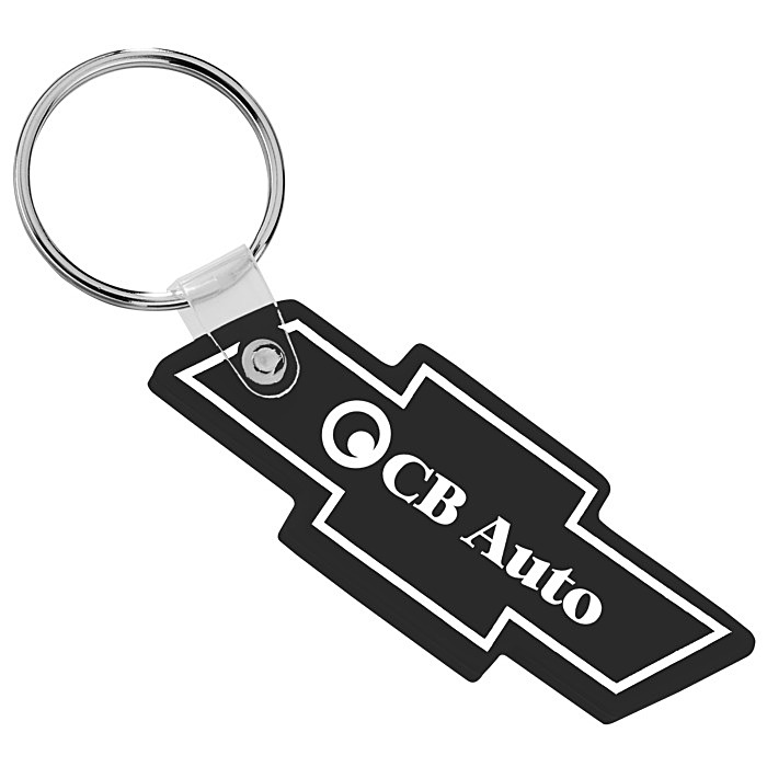 Custom Chevy Bow Tie Soft Keychain - Opaque