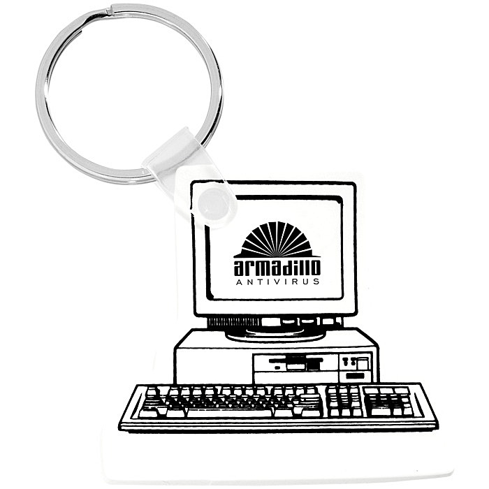 Custom Computer Soft Keychain - Opaque