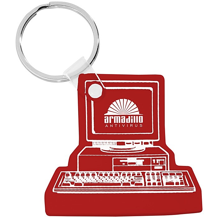 Custom Computer Soft Keychain - Opaque