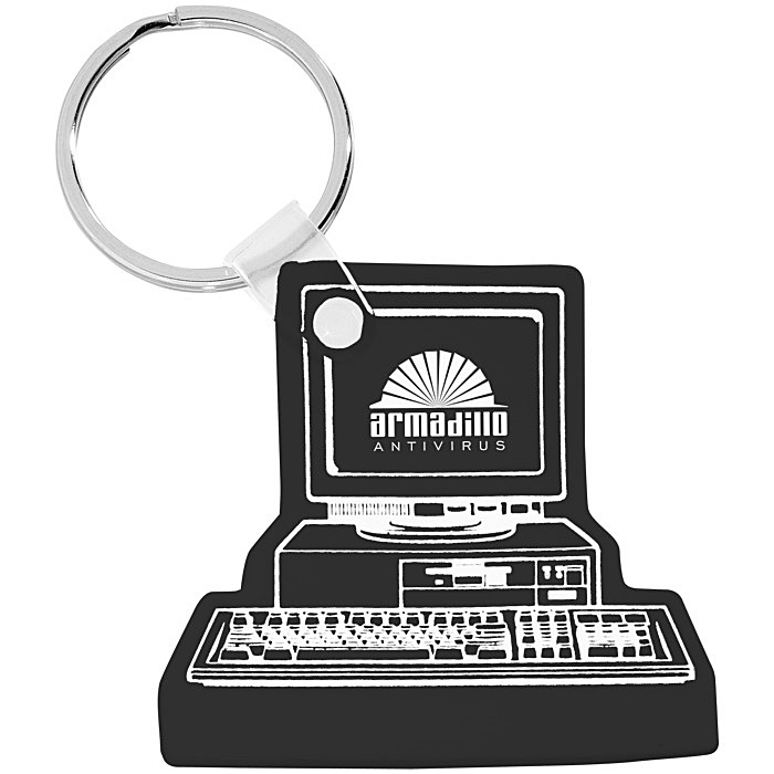 Custom Computer Soft Keychain - Opaque
