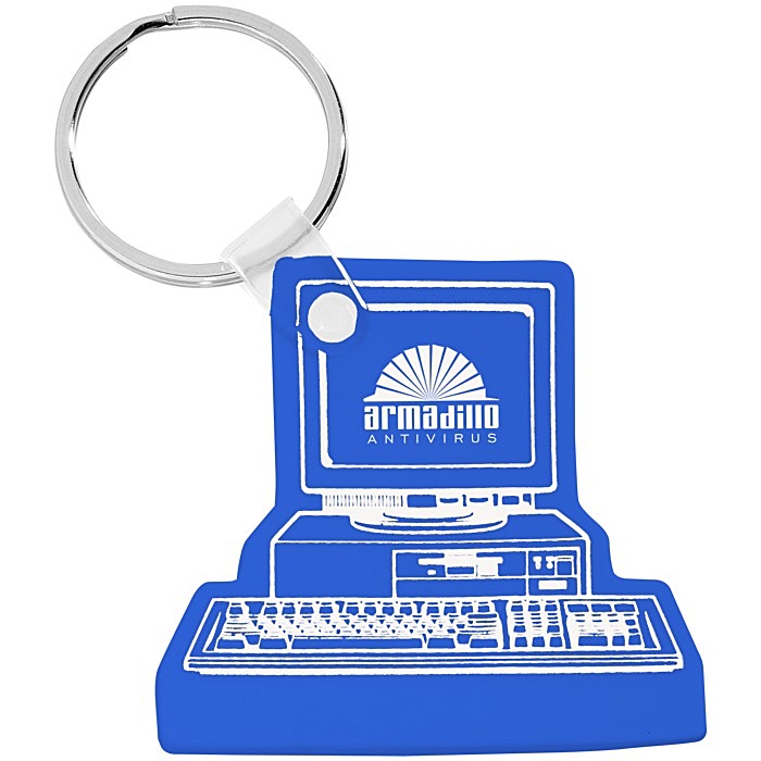 Custom Computer Soft Keychain - Opaque