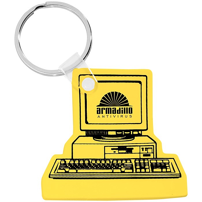 Custom Computer Soft Keychain - Opaque
