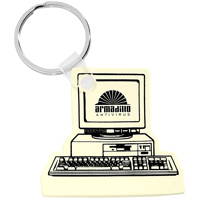 Custom Computer Soft Keychain - Opaque