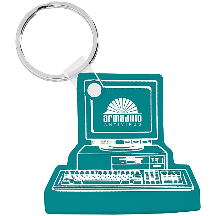 Custom Computer Soft Keychain - Opaque
