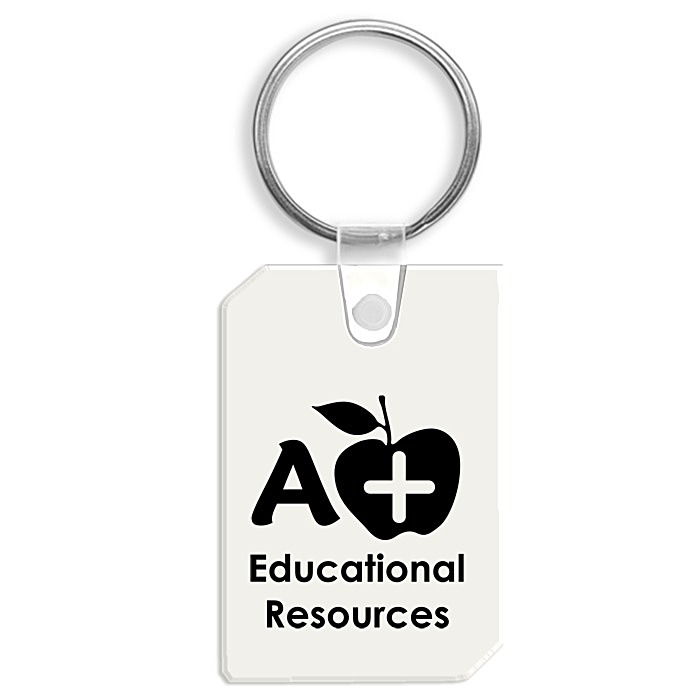 Custom Dimensional Rectangle Soft Keychain - Opaque