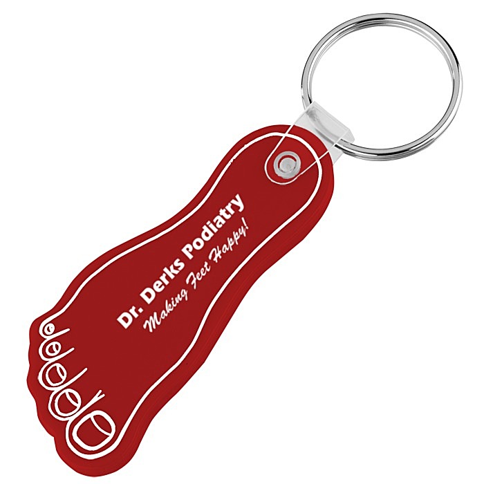 Custom Foot Soft Keychain - Opaque