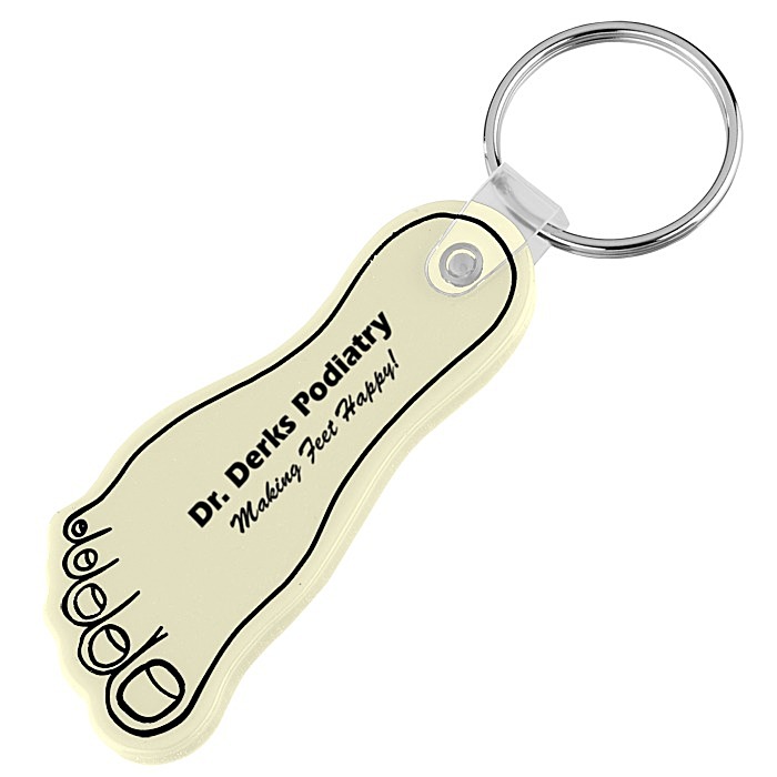 Custom Foot Soft Keychain - Opaque