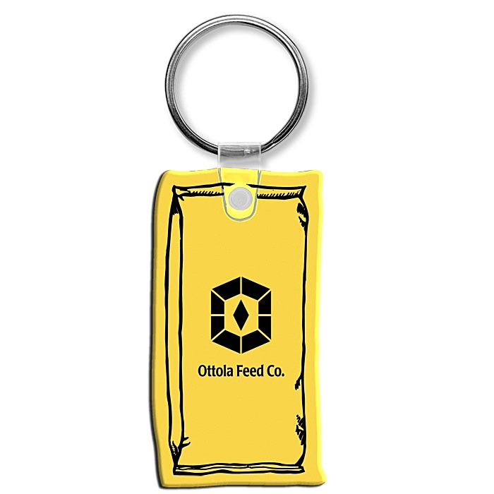 Custom Feed Bag Soft Keychain - Opaque