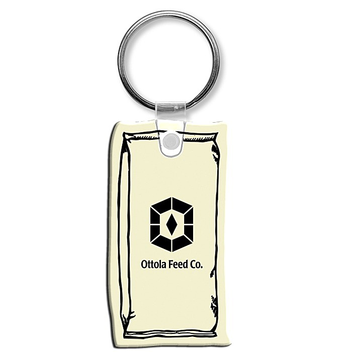 Custom Feed Bag Soft Keychain - Opaque