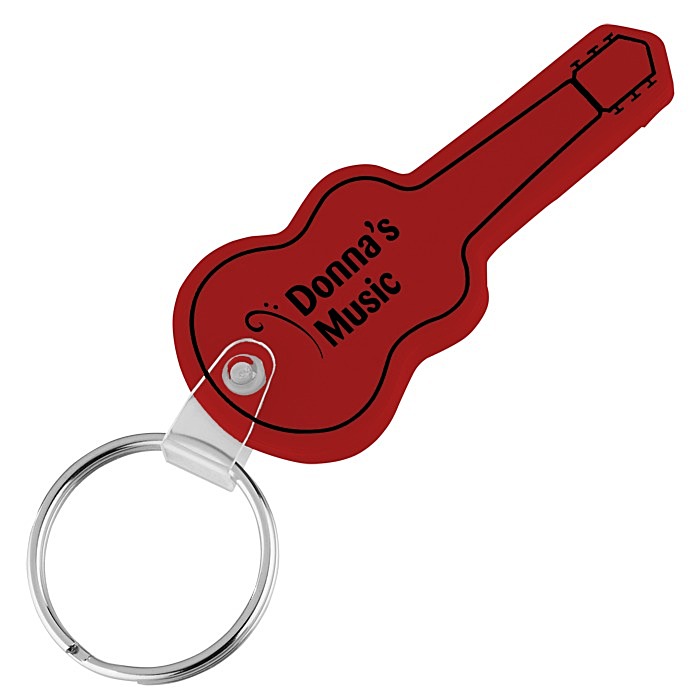 Custom Guitar Soft Keychain - Opaque