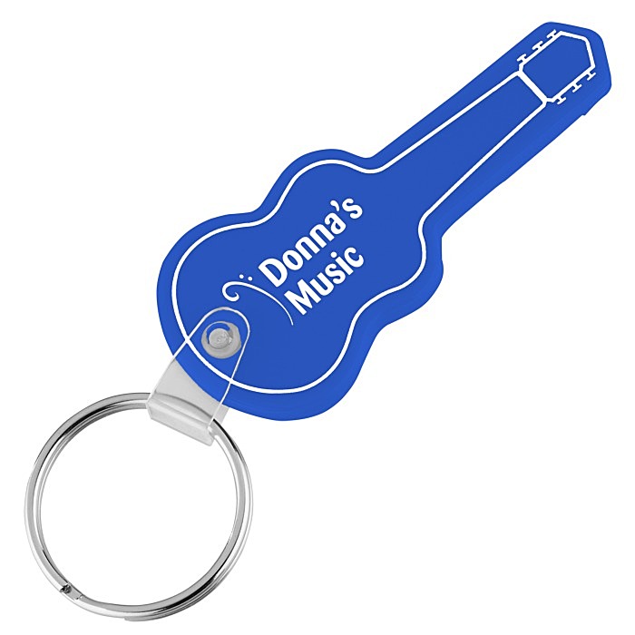 Custom Guitar Soft Keychain - Opaque