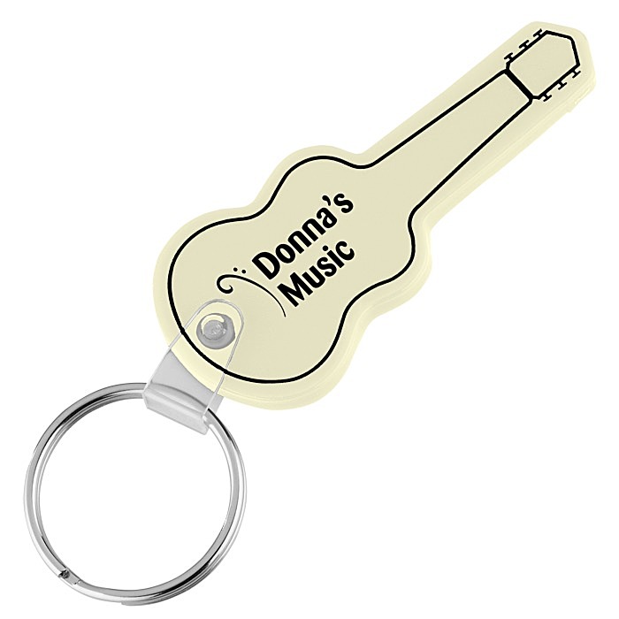 Custom Guitar Soft Keychain - Opaque