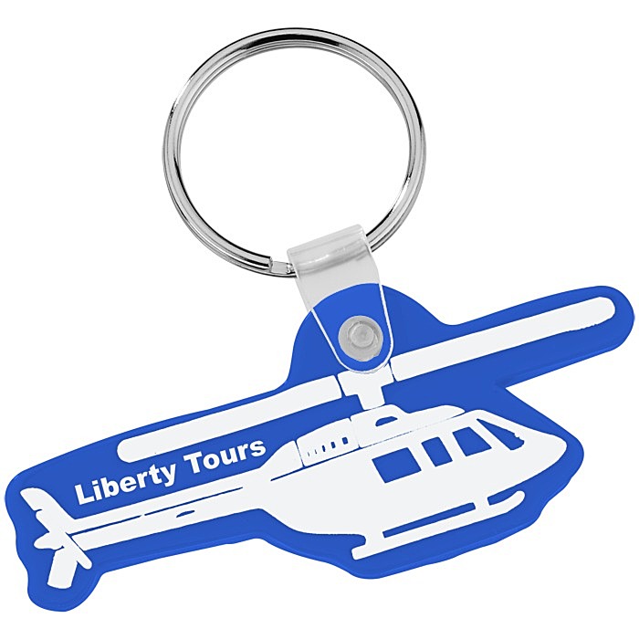 Custom Helicopter Soft Keychain - Opaque