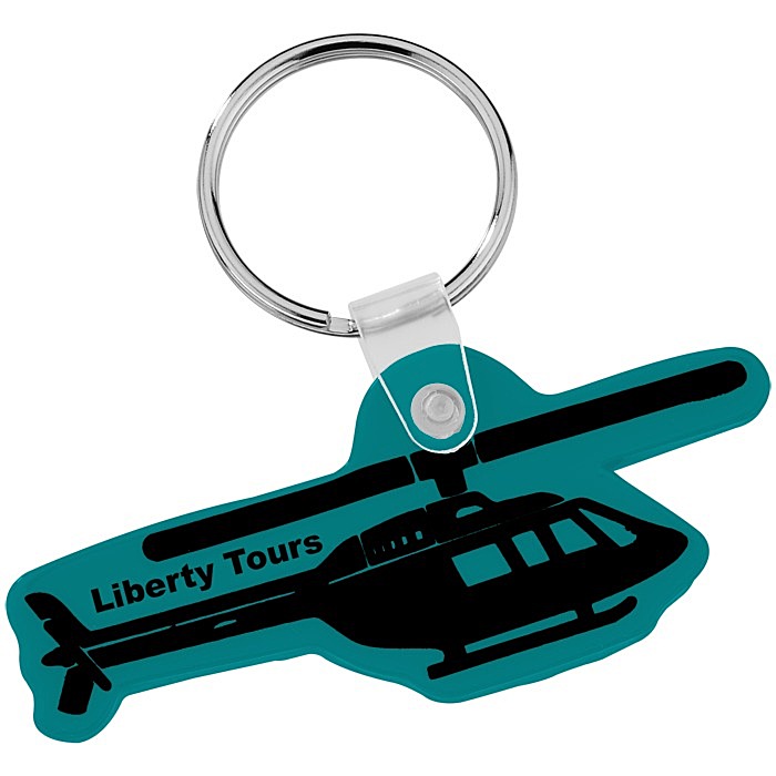 Custom Helicopter Soft Keychain - Opaque