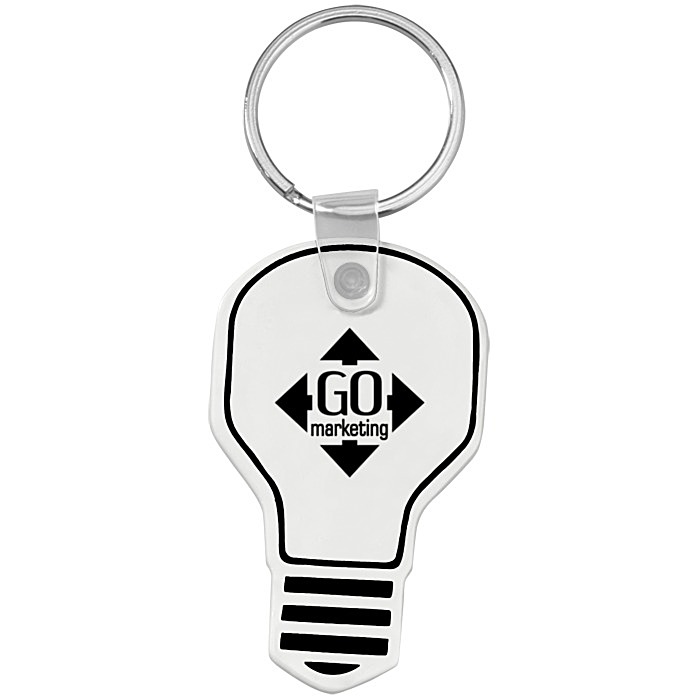 Custom Light Bulb Soft Keychain - Opaque