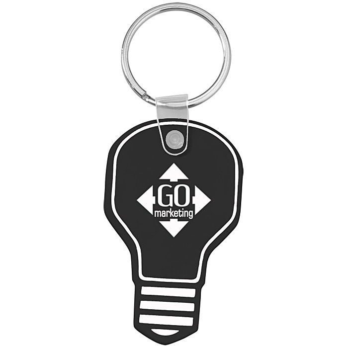 Custom Light Bulb Soft Keychain - Opaque