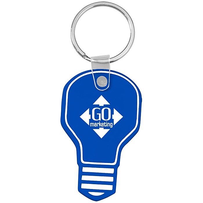 Custom Light Bulb Soft Keychain - Opaque