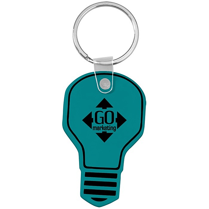 Custom Light Bulb Soft Keychain - Opaque