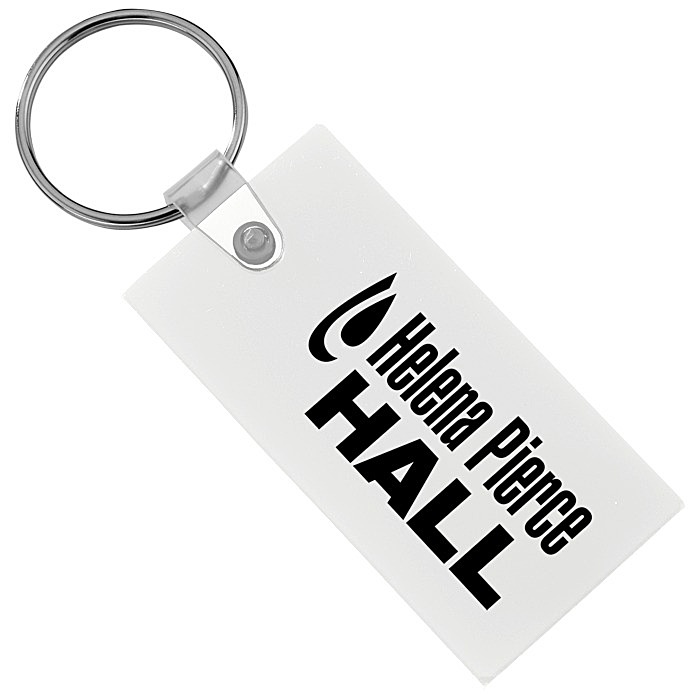 Custom Large Rectangle Soft Keychain - Opaque