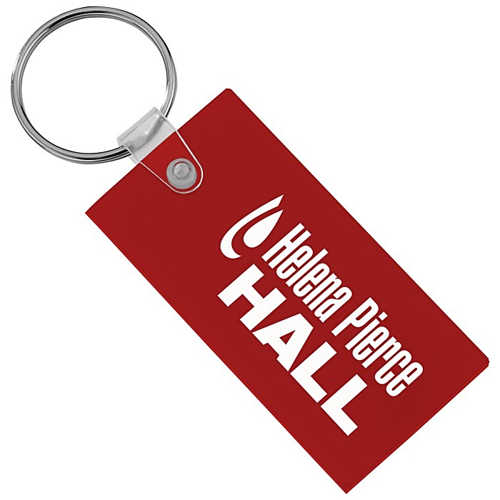 Custom Large Rectangle Soft Keychain - Opaque