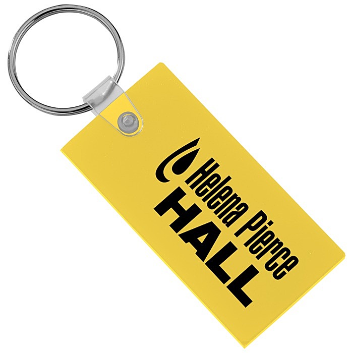 Custom Large Rectangle Soft Keychain - Opaque