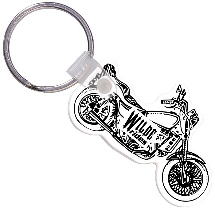 Custom Motorcycle Soft Keychain - Opaque
