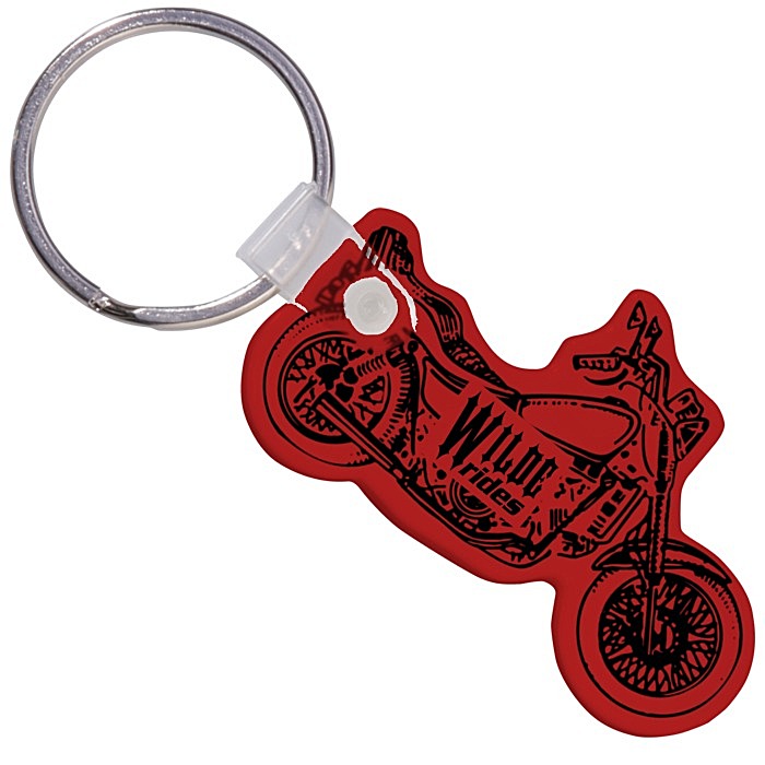 Custom Motorcycle Soft Keychain - Opaque