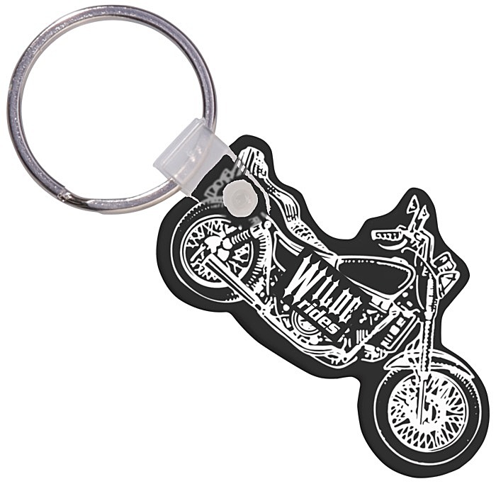 Custom Motorcycle Soft Keychain - Opaque