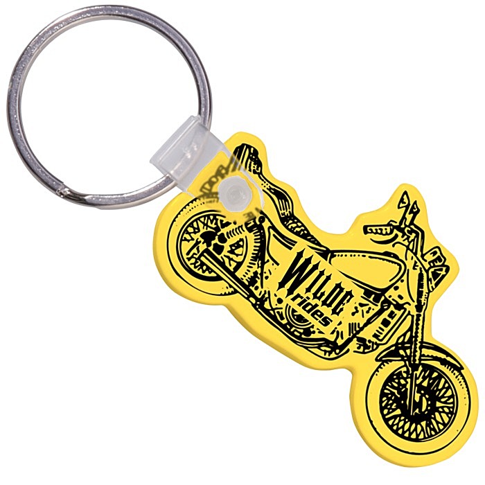 Custom Motorcycle Soft Keychain - Opaque