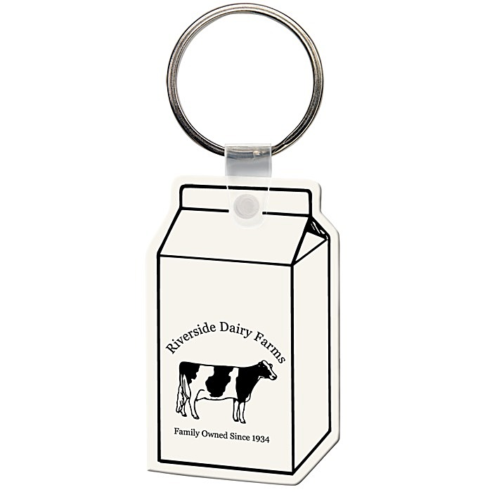 Custom Milk Carton Soft Keychain - Opaque