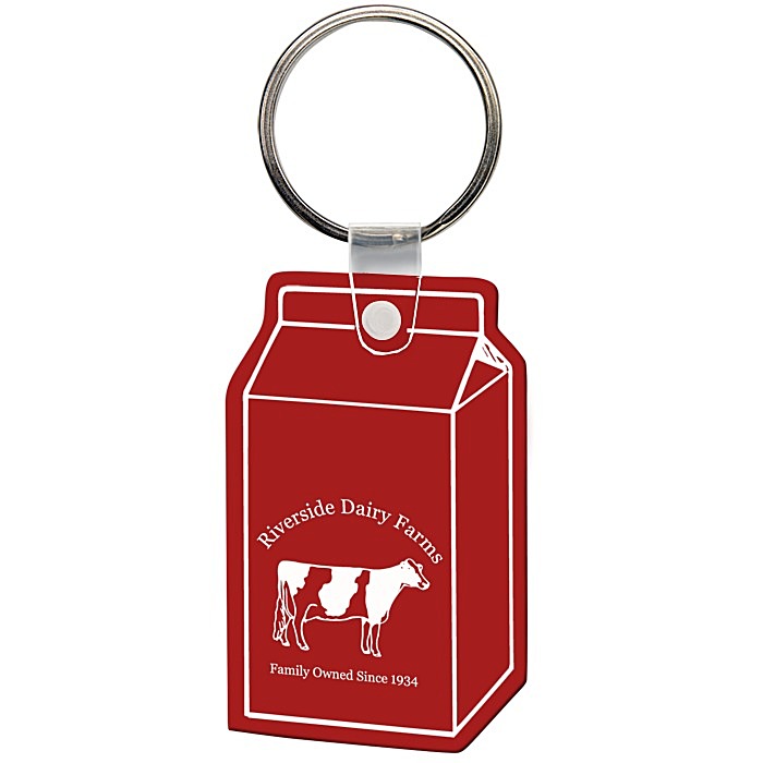 Custom Milk Carton Soft Keychain - Opaque