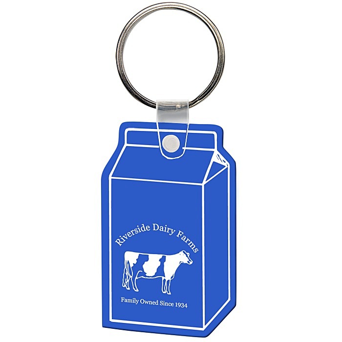 Custom Milk Carton Soft Keychain - Opaque