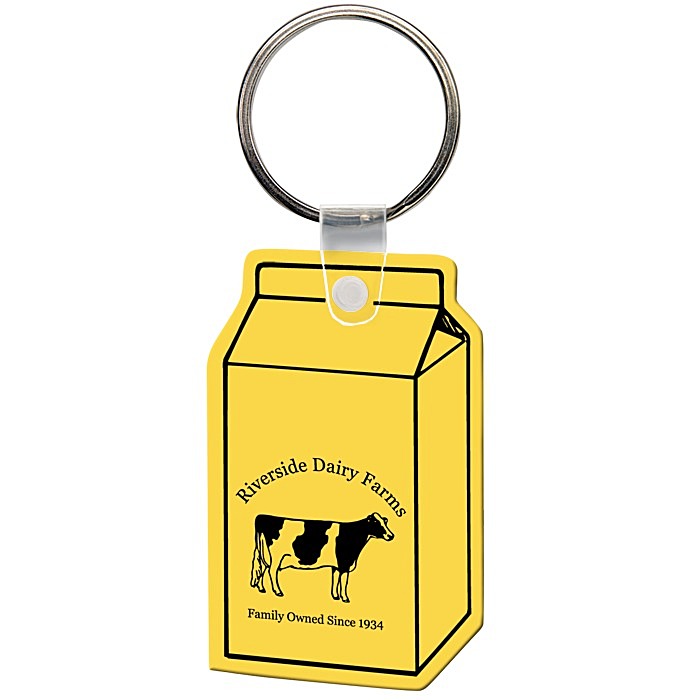 Custom Milk Carton Soft Keychain - Opaque