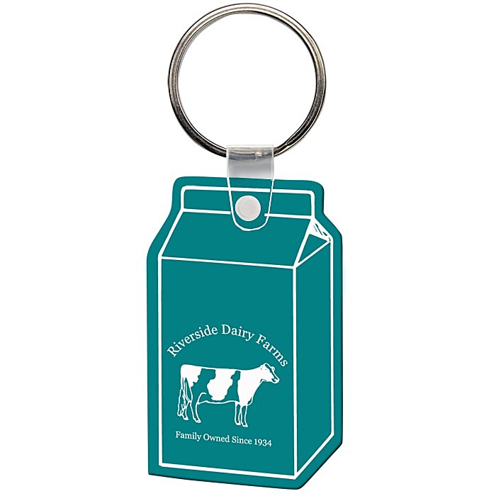 Custom Milk Carton Soft Keychain - Opaque