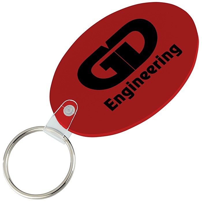 Custom Oval Soft Keychain - Opaque