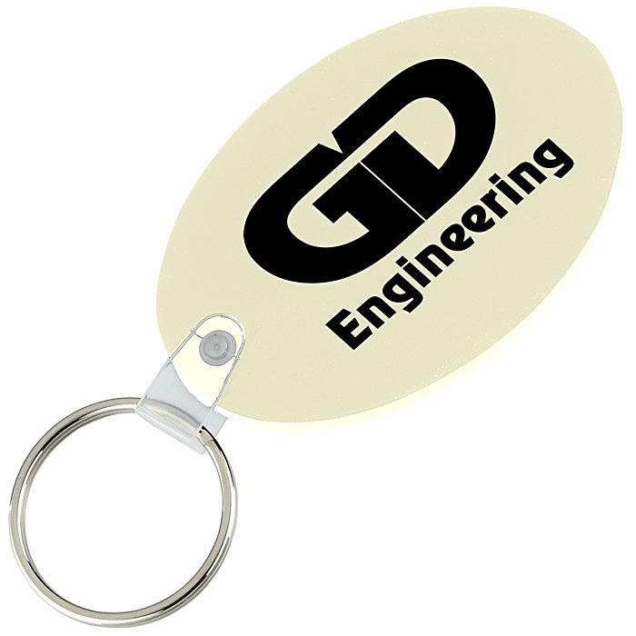 Custom Oval Soft Keychain - Opaque