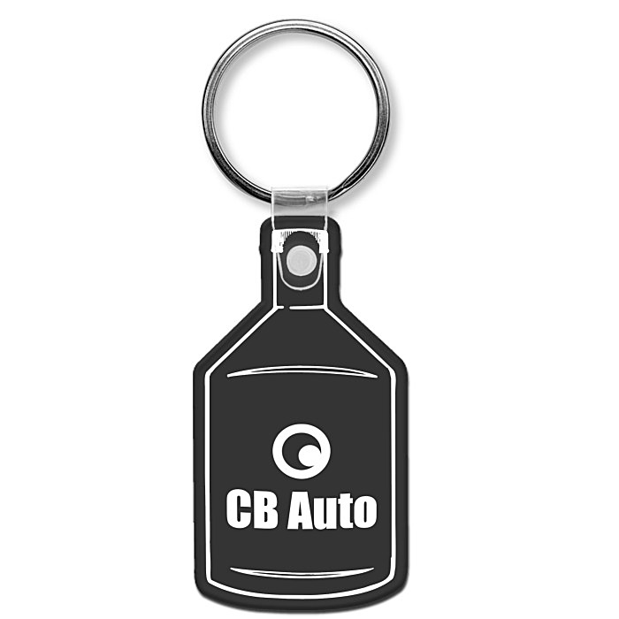 Custom Oil Bottle Soft Keychain - Opaque