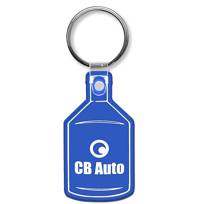 Custom Oil Bottle Soft Keychain - Opaque
