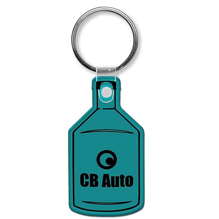 Custom Oil Bottle Soft Keychain - Opaque