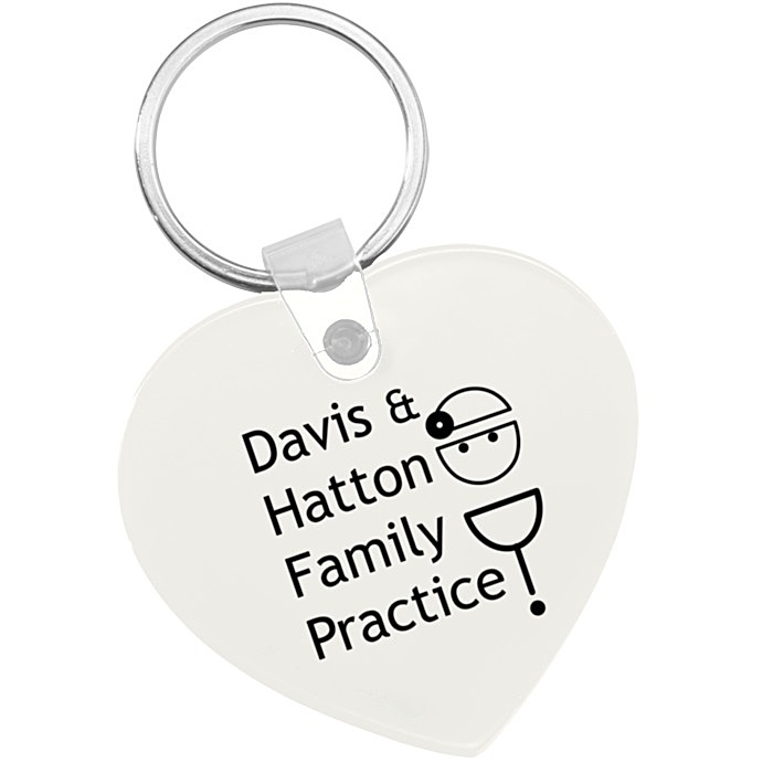 Custom Heart Soft Keychain - Opaque
