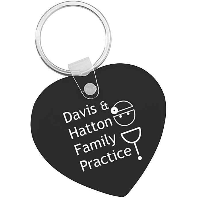 Custom Heart Soft Keychain - Opaque