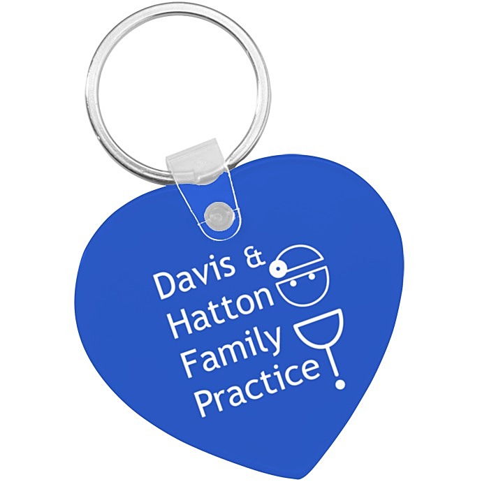 Custom Heart Soft Keychain - Opaque