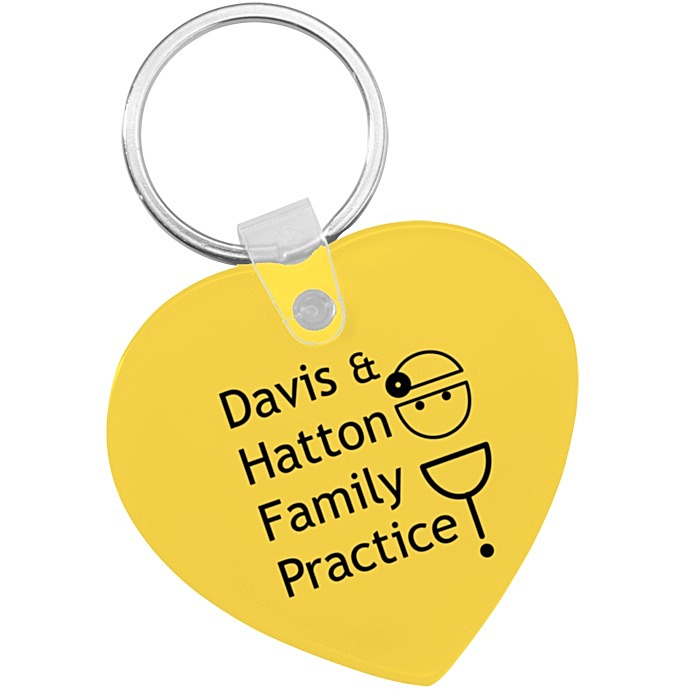 Custom Heart Soft Keychain - Opaque