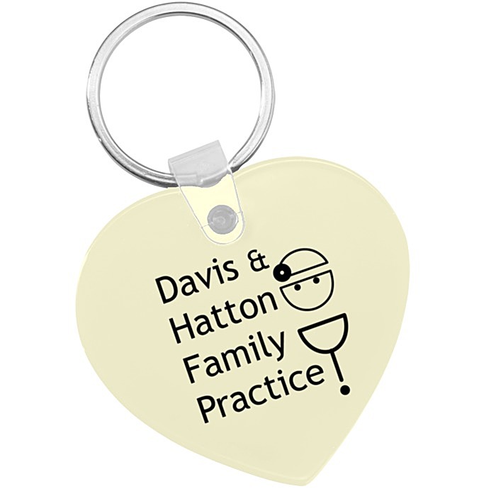 Custom Heart Soft Keychain - Opaque