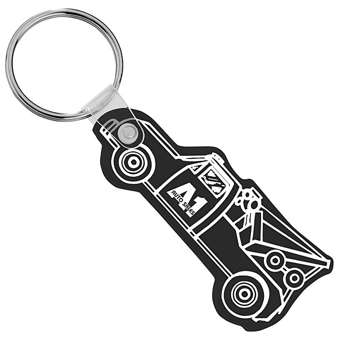 Custom Tow Truck Soft Keychain - Opaque