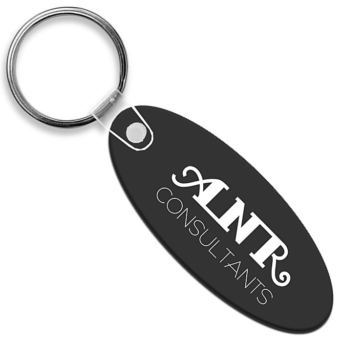 Custom Small Oval Soft Keychain - Opaque